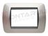 Immagine di PLACCA 3 POSTI IN METALLO ALLUMINIO CHIARO SERIE LIVING INT.