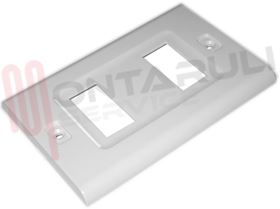 Visualizza i dettagli per PLACCA RETTANGOLARE BIANCA 2 POSTI SERIE MAGIC Immagine di PLACCA RETTANGOLARE BIANCA 2 POSTI SERIE MAGIC