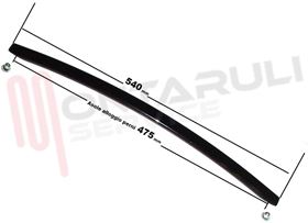 Visualizza i dettagli per MANIGLIA NERA VETRO FORNO CANDY L=54CM. Immagine di MANIGLIA NERA VETRO FORNO CANDY L=54CM.