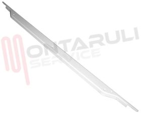 Visualizza i dettagli per REGGIVETRO INFERIORE PORTA FORNO BIANCO 585MM. Immagine di REGGIVETRO INFERIORE PORTA FORNO BIANCO 585MM.