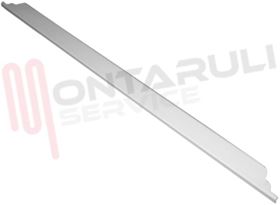 Visualizza i dettagli per PROFILO SUPERIORE PORTA FORNO BIANCO L=593MM. Immagine di PROFILO SUPERIORE PORTA FORNO BIANCO L=593MM.