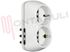 Immagine di ADATTATORE B4 2PRESE BIV+2SCHUKO 16A BIANCO
