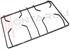 Immagine di GRIGLIA 2 FUOCHI PIATTINA 405X270MM. SMEG