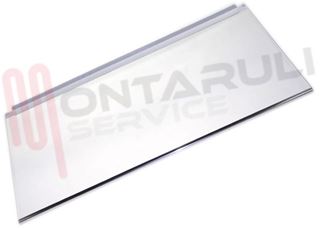 Immagine di RIPIANO IN VETRO CON BORDI IN PLASTICA 600X320MM.