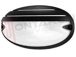 Immagine di PLAFONIERA 1X60W CHIP GRILL 25 E27 OVALE NERA