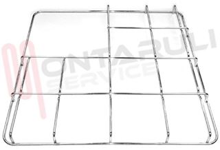 Immagine di GRIGLIA 3 FUOCHI + PIASTRA FILO 446X444MM. CROMATA STAR