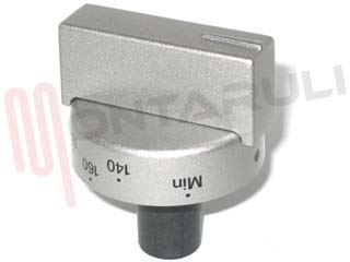 Immagine di MANOPOLA TEMPERATURA FORNO SATINATA GRIGIA DIAM.7MM.