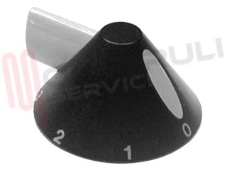 Immagine di MANOPOLA PIASTRA ELETTRICA NERA 'PXF41NA' D.6MM.