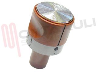 Immagine di MANOPOLA FORNO MARRONE COTTO D.8MM.