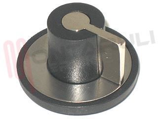 Immagine di MANOPOLA PIANO COTTURA NERA D.6MM.