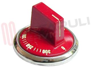 Immagine di MANOPOLA TERMOSTATO FORNO ROSSA D.5X5MM.