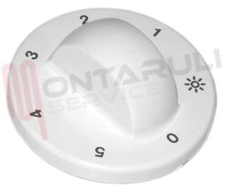 Immagine di MANOPOLA FORNO COMMUTATORE BIANCA D.6MM.