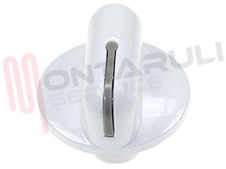 Immagine di MANOPOLA PIASTRA ELETTRICA/BRUCIATORE BIANCA D.6MM.