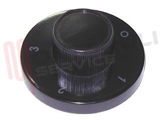 Immagine di MANOPOLA COMMUTATORE NERA PIASTRA ELETTRICA D.6MM.