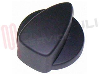 Immagine di MANOPOLA ANTRACITE 'RESTYLING' NERO OPACO D.6MM.