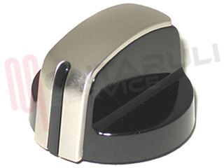 Immagine di MANOPOLA FUOCO NERO LUCIDO GAMBO LUNGO D.6MM.