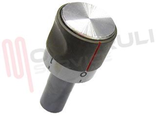 Immagine di MANOPOLA TERMOSTATO GRIGIA PIASTRA D.6MM.