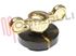 Immagine di MANOPOLA FUOCO MARRONE-ORO D.8MM.