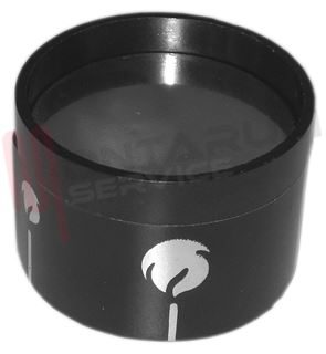 Immagine di MANOPOLA FUOCO NERA/SILVER D.9MM.