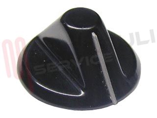 Immagine di MANOPOLA NERA FUOCO D.6MM.