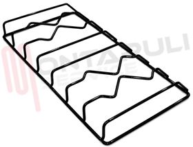 Visualizza i dettagli per GRIGLIA 2 FUOCHI FILO 404X209MM. SMALTATO NERO H47MM. Immagine di GRIGLIA 2 FUOCHI FILO 404X209MM. SMALTATO NERO H47MM.