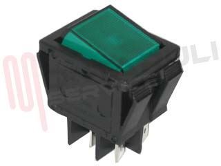 Immagine di PULSANTE BIPOLARE LUMINOSO 16A 250V VERDE