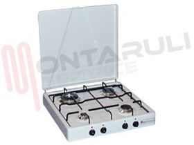 Visualizza i dettagli per FORNELLO 4 FUOCHI G/PIATTINA BRUC.DOPPIA CORONA METANO Immagine di FORNELLO 4 FUOCHI G/PIATTINA BRUC.DOPPIA CORONA METANO