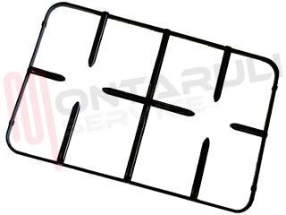 Immagine di GRIGLIA 2 FUOCHI PIATTINA 419X276X25MM. NERA TECNOGAS