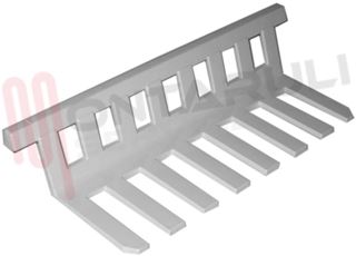 Immagine di PETTINE BIANCO REGOLABILE CASSETTO FREEZER 455X125XH.85MM.