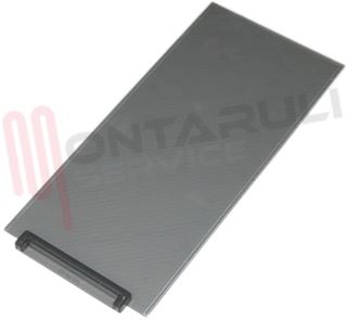 Immagine di PORTINA SCORREVOLE TRASPARENTE/GRIGIO 240/235X107MM.