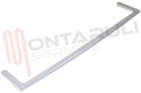 Visualizza i dettagli per PROFILO BIANCO ANTERIORE VETRO COPRIVERDURA L=52CM. Immagine di PROFILO BIANCO ANTERIORE VETRO COPRIVERDURA L=52CM.