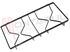 Immagine di GRIGLIA 2 FUOCHI PIATTINA LATERALE 404X209MM. SMALT NERO H45