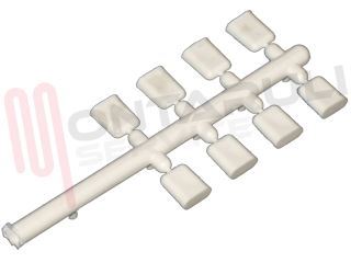 Immagine di SET RIVETTO BIANCO FERMA MOSTRINA 8 PEZZI