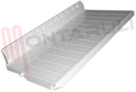 Visualizza i dettagli per RIPIANO BIANCO IN PLASTICA 545X270XH.34/87MM. Immagine di RIPIANO BIANCO IN PLASTICA 545X270XH.34/87MM.