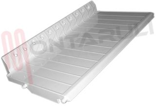 Immagine di RIPIANO BIANCO IN PLASTICA 545X270XH.34/87MM.