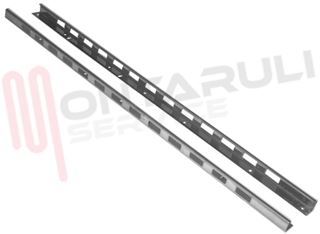 Immagine di COPPIA GUIDE INOX POSTERIORI GRIGLIA FRIGORIFERO L=645MM.