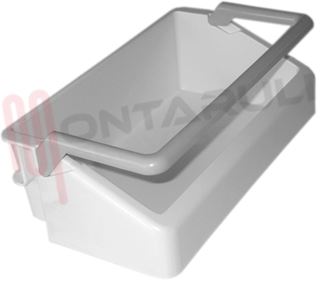 Immagine di MENSOLA PORTABURRO BIANCO 'BOMBATO' 200X107XH.65MM.