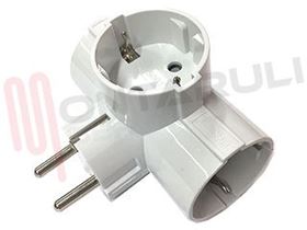 Visualizza i dettagli per PRESA TRIPLA SCHUKO BIANCO 2X16A Immagine di PRESA TRIPLA SCHUKO BIANCO 2X16A