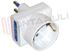 Immagine di ADATTATORE TRIPLO/SCHUKO 16A 2P+T BIANCO