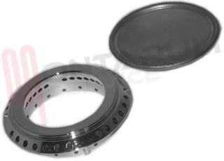 Immagine di CORONA + PIATTELLO BRUCIATORE SEMIRAPIDO INOX P64