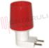 Immagine di PORTALAMPADA E14 A SPINA NOTTURNA MINI ABAT-JOUR RED