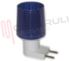 Immagine di PORTALAMPADA E14 A SPINA NOTTURNA MINI ABAT-JOUR BLU