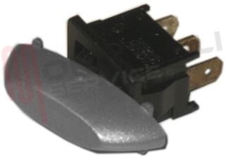 Immagine di DEVIATORE UNIPOLARE BASCULANTE TASTO GRIGIO SATINATO