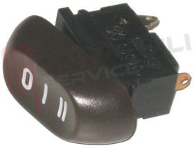 Visualizza i dettagli per COMMUTATORE TASTO OVALE MARRONE  0-I-II Immagine di COMMUTATORE TASTO OVALE MARRONE  0-I-II