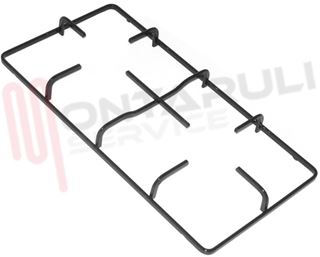 Immagine di GRIGLIA 2 FUOCHI PIATTINA 458X229XH.45MM. NERA SAMET