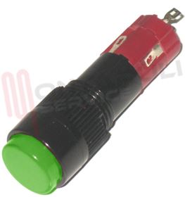 Visualizza i dettagli per INTERRUTTORE DA PANNELLO TASTO VERDE LED 12V Immagine di INTERRUTTORE DA PANNELLO TASTO VERDE LED 12V