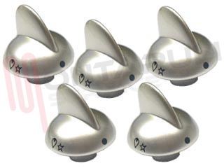 Immagine di KIT MANOPOLA FUOCO INOX 5PZ.