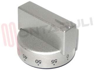 Immagine di MANOPOLA TIMER FORNO SATINATA GRIGIA DIAM.6MM.