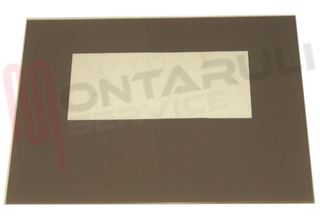 Immagine di VETRO FORNO ALT.395X515MM. MARRONE CHIARO ESTERNO