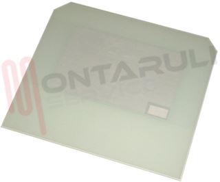 Immagine di VETRO FORNO ALT.385X445MM. BIANCO ANGOLI SMUSSATI